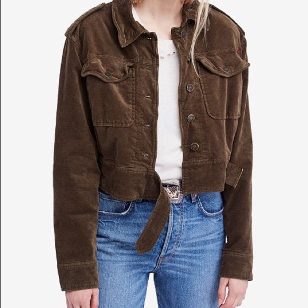 Everlyn Embroidered Corduroy Jacket